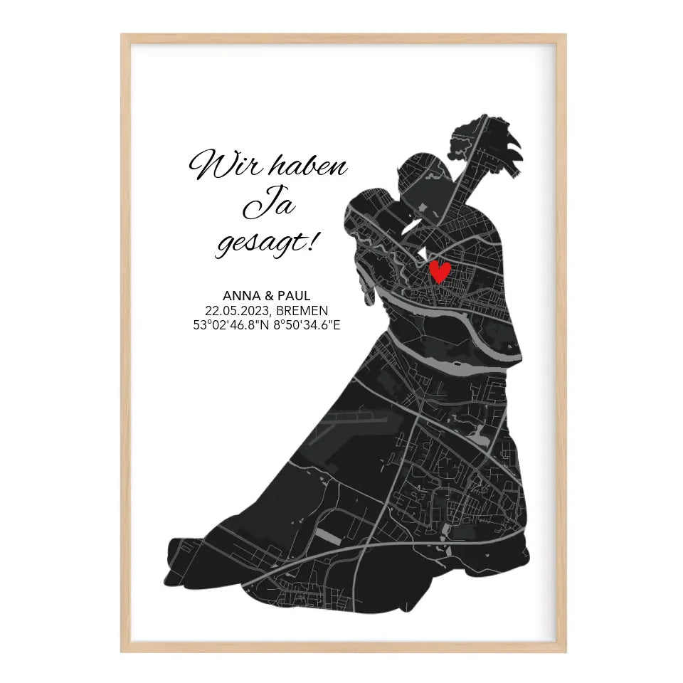 Koordinaten Bild Wir haben Ja gesagt