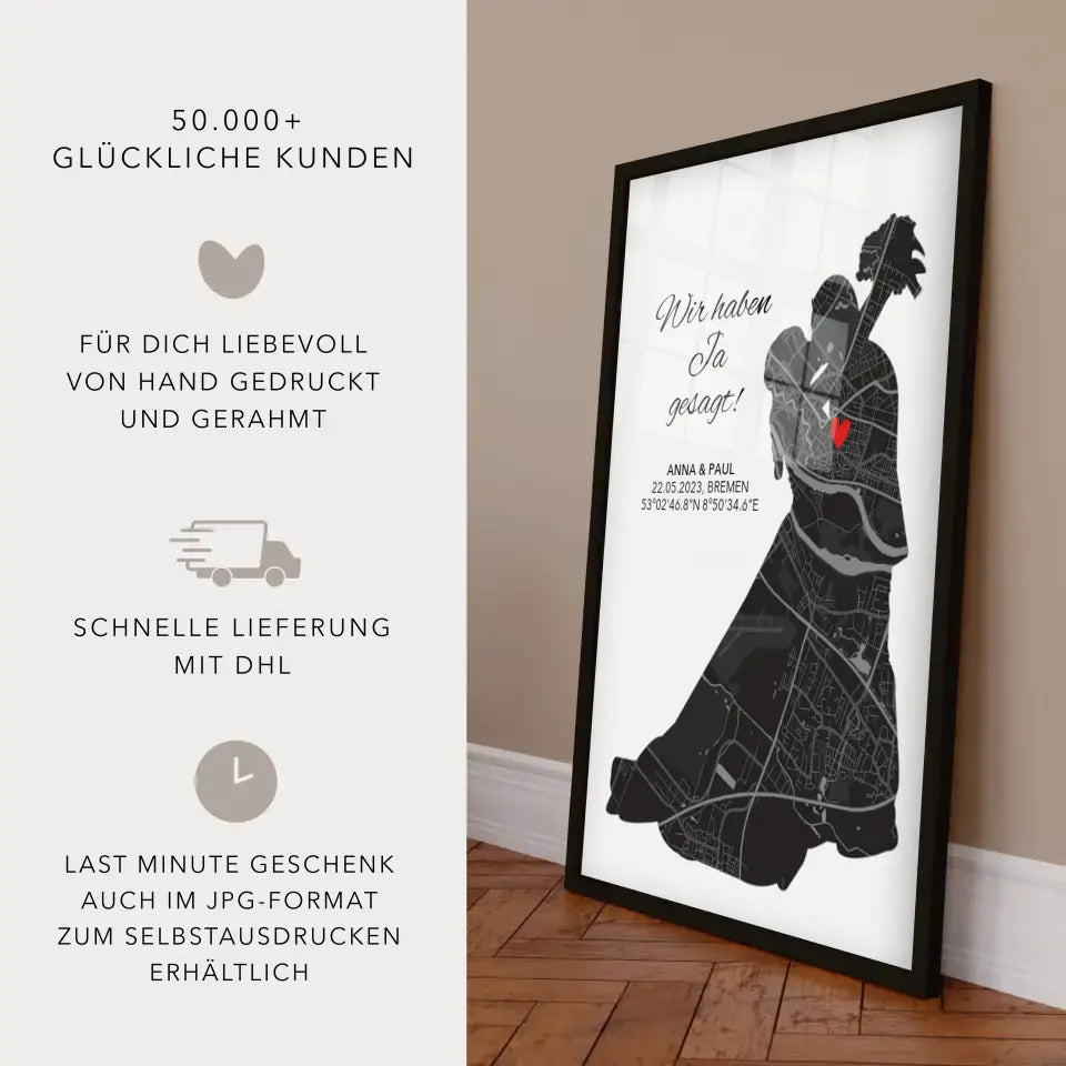 Koordinaten Bild Wir haben Ja gesagt