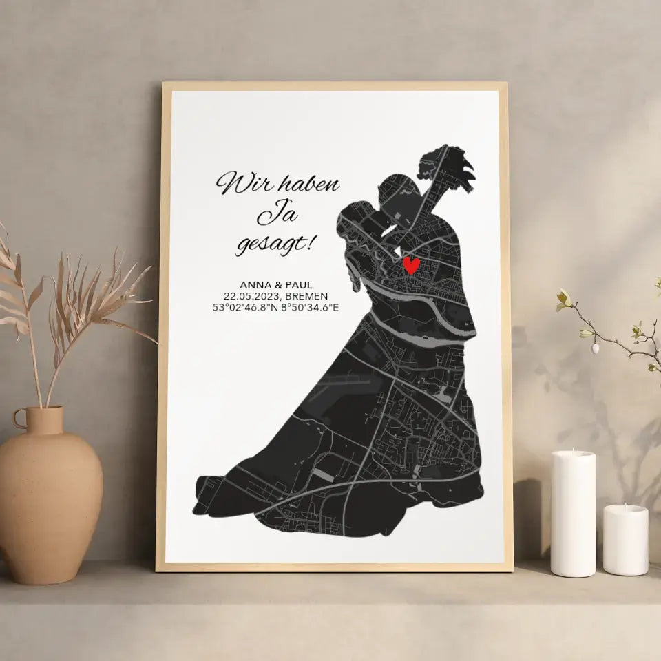 Koordinaten Bild Wir haben Ja gesagt