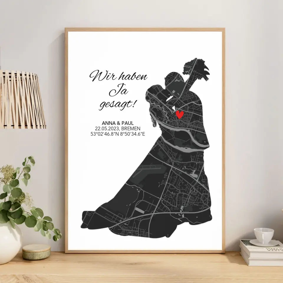 Koordinaten Bild Wir haben Ja gesagt