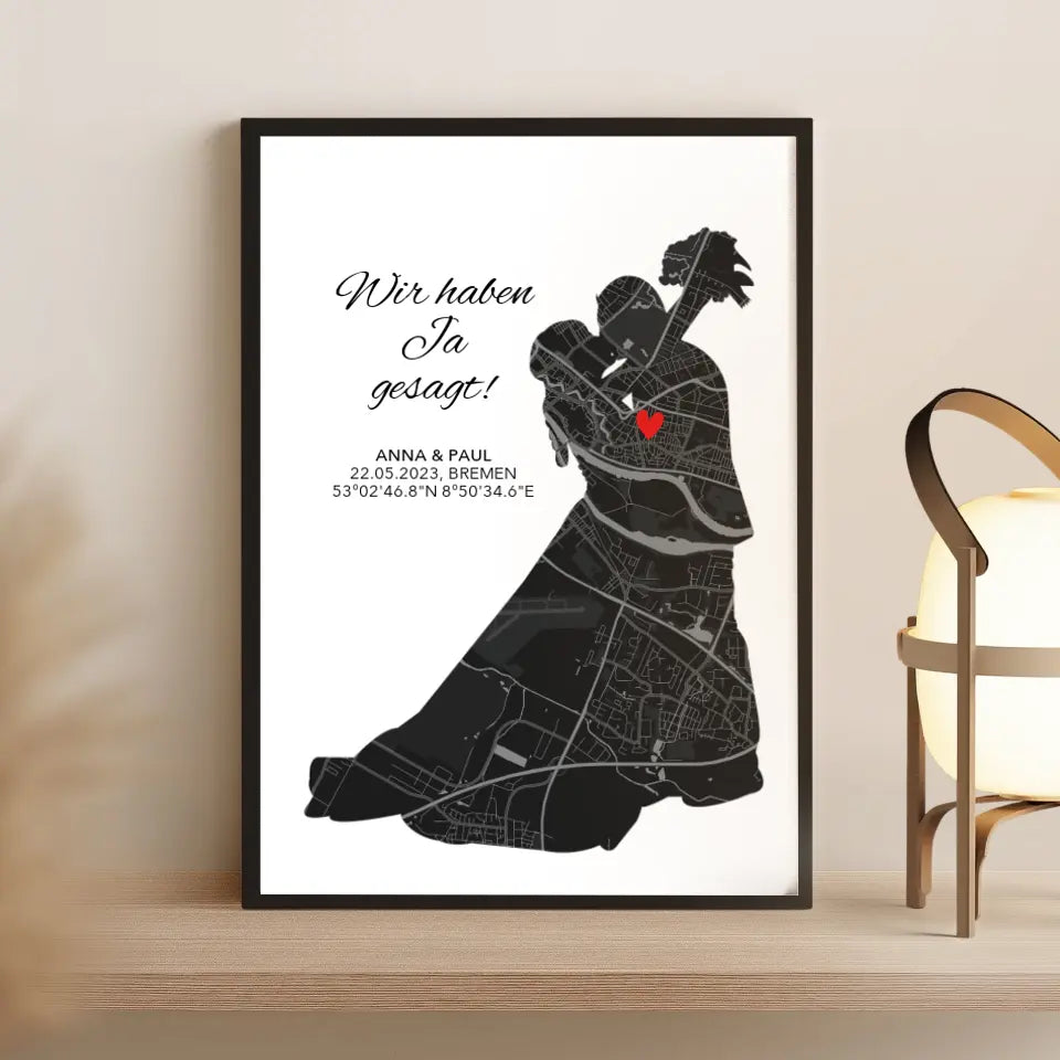 Koordinaten Bild Wir haben Ja gesagt