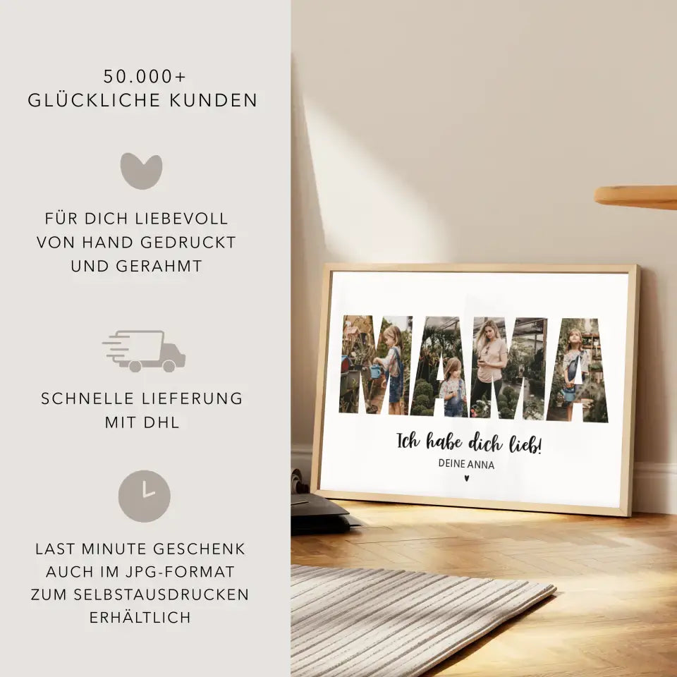 Poster Mama Geburtstagsgeschenk