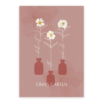 Bild Omas Garten - Geschenk für Oma zum Geburtstag (max. 8 Blumen)