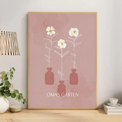 Bild Omas Garten - Geschenk für Oma zum Geburtstag (max. 8 Blumen)