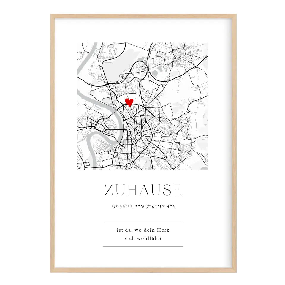 Zuhause Poster Einweihungsgeschenk Haus