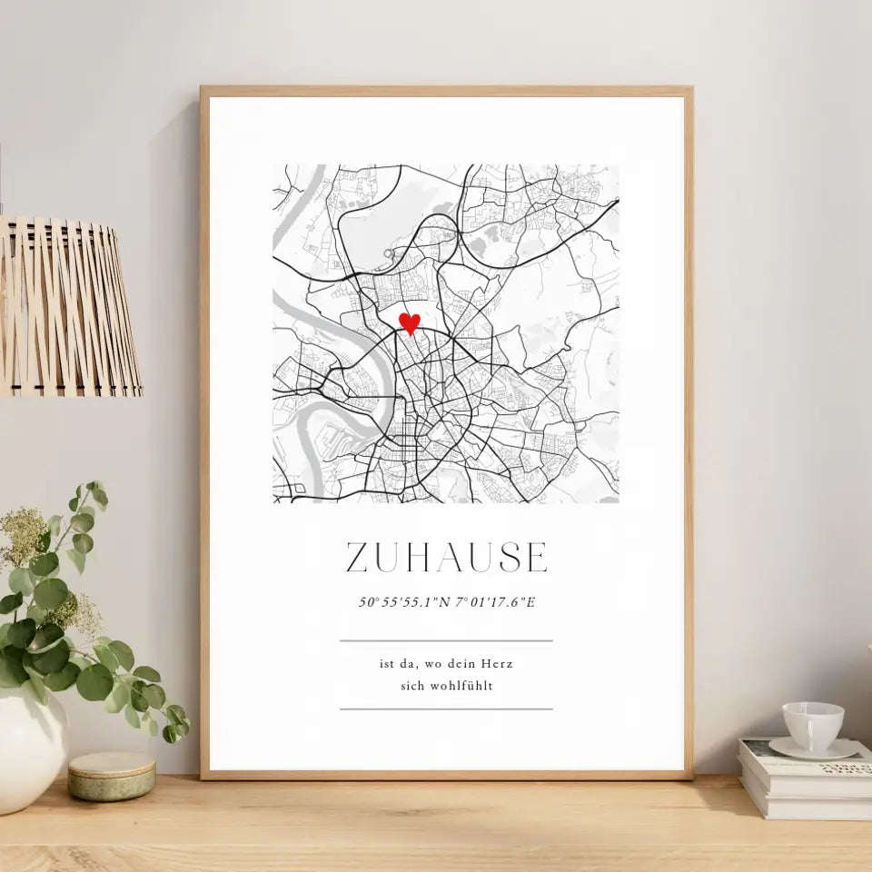 Zuhause Poster Einweihungsgeschenk Haus