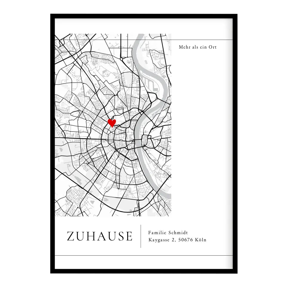 Personalisiertes Poster Zuhause Einzug