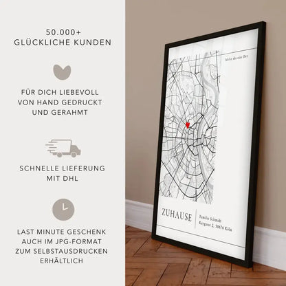 Personalisiertes Poster Zuhause Einzug