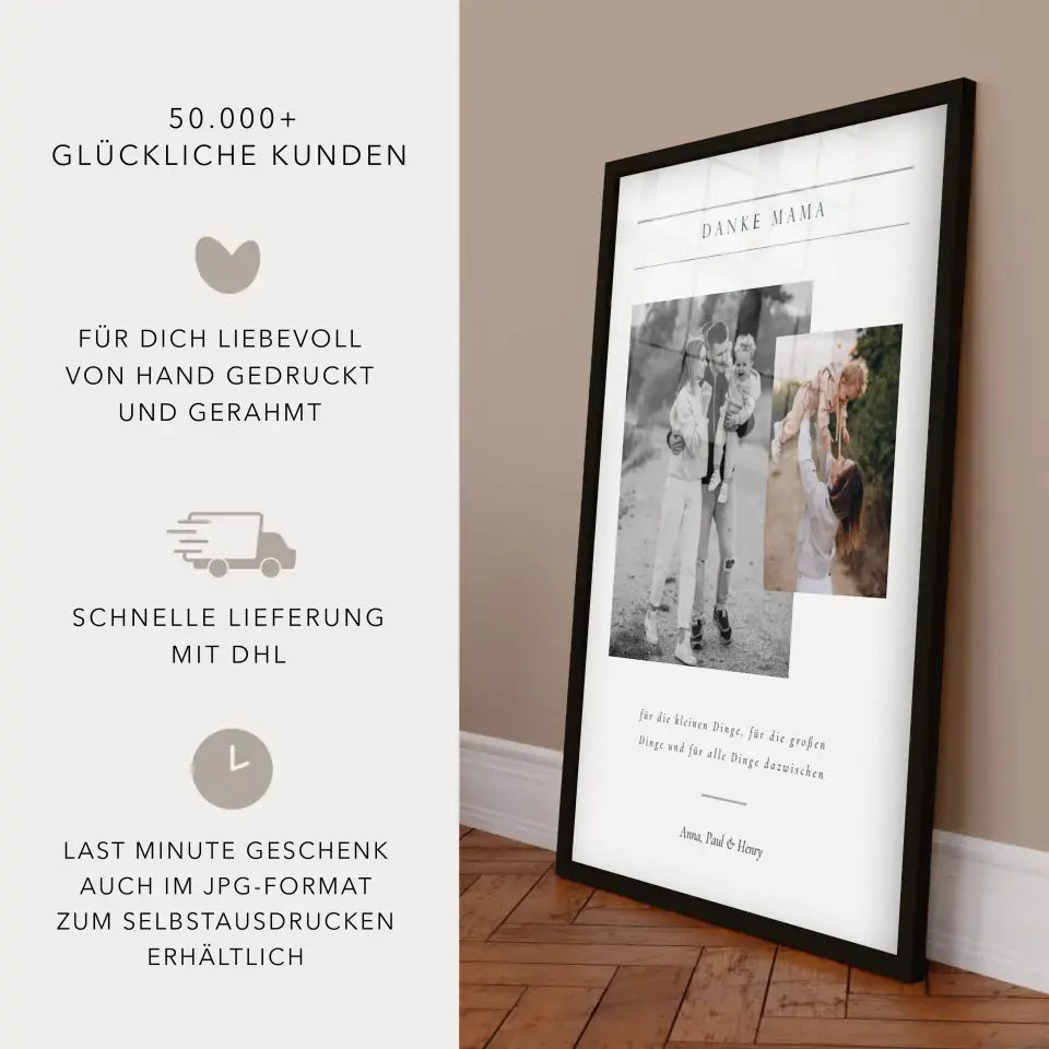 Mama Poster Muttertagsgeschenk