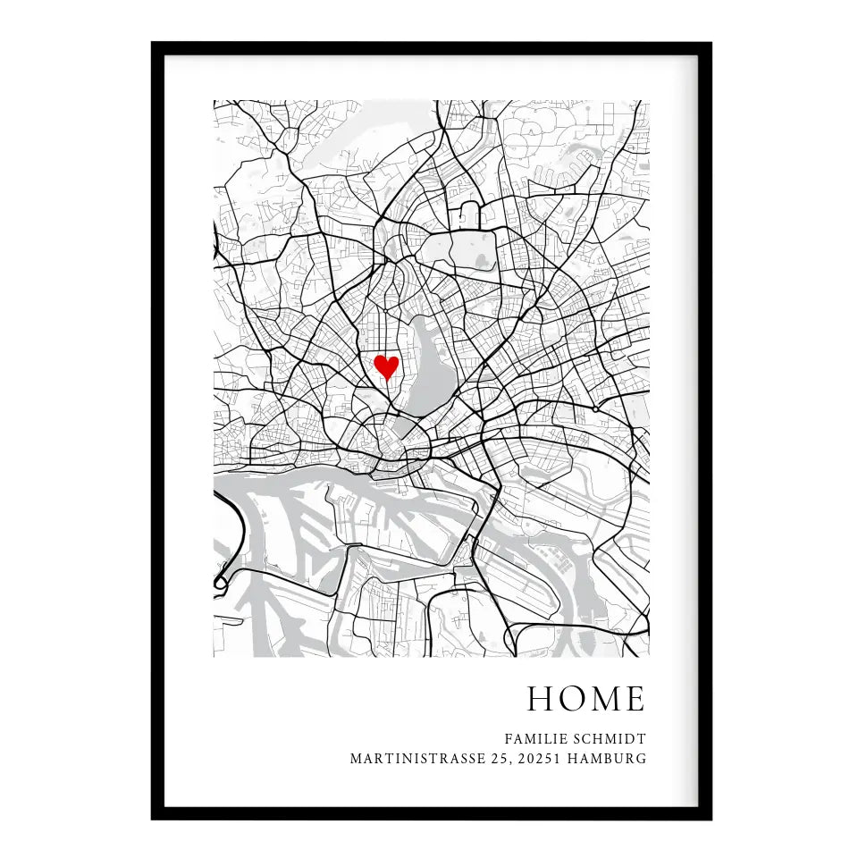 Home Poster Einzugsgeschenk Haus