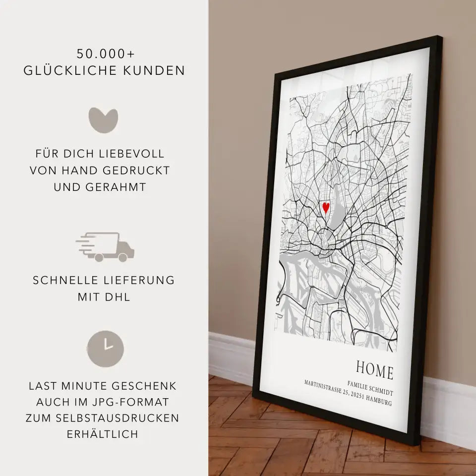 Home Poster Einzugsgeschenk Haus