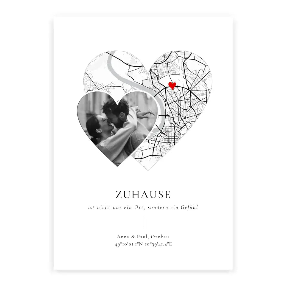 Zuhause Poster Geschenk für Partner