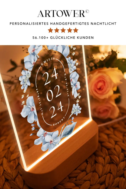 Nachtlicht Hochzeit Geschenk für das Brautpaar