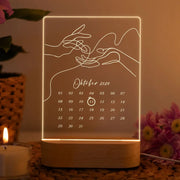 LED Nachtlicht personalisiert Hand in Hand