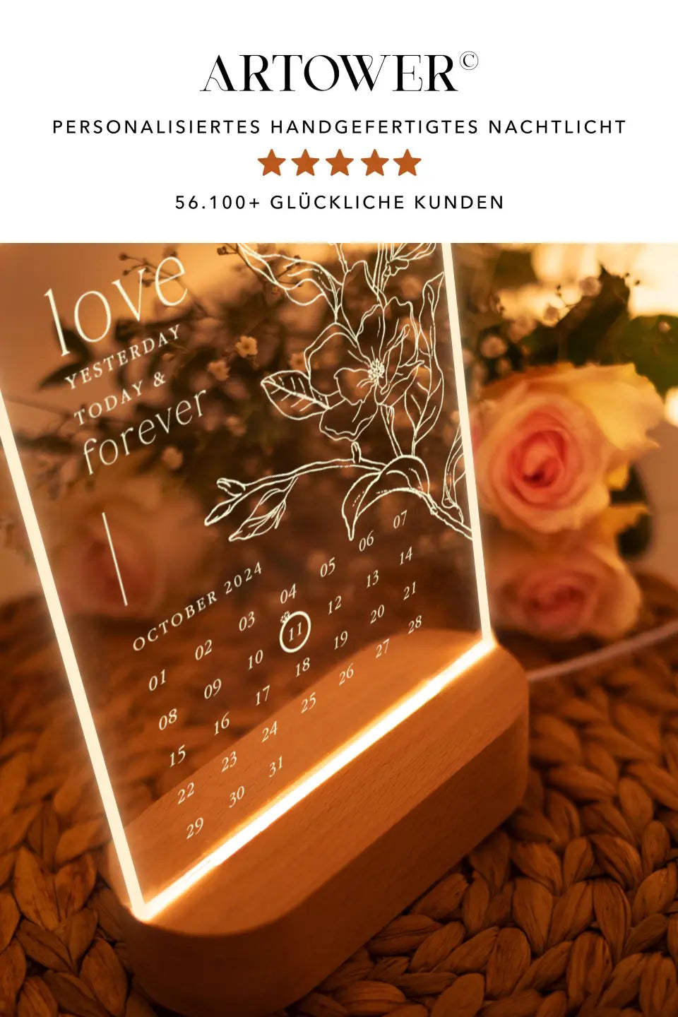 Nachtlicht Love Hochzeitsgeschenk