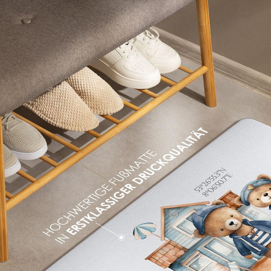 Fußmatte ‚Haus am Meer‘ – Einzugsgeschenk für Familie oder Freunde