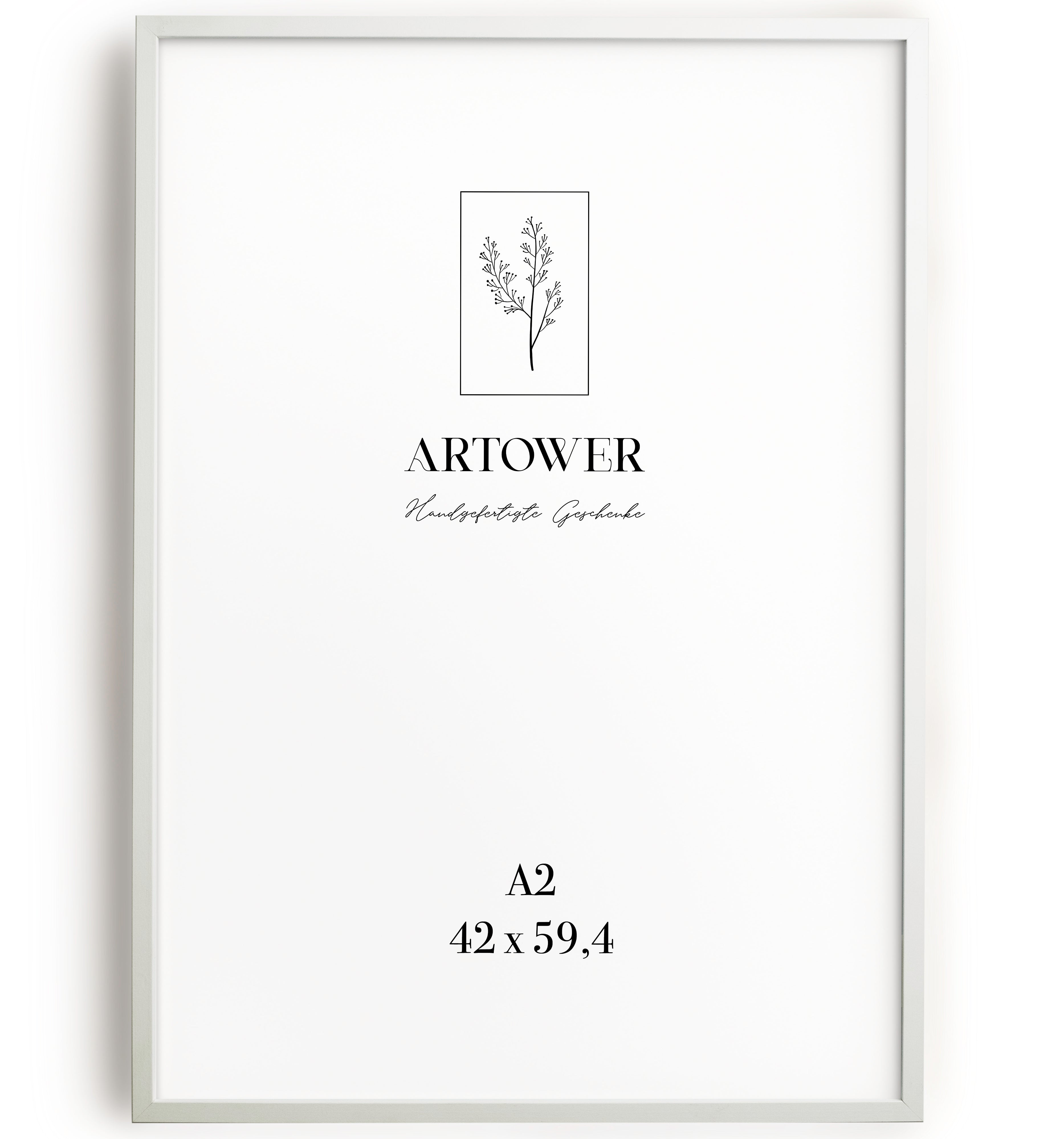 Artower® Bilderrahmen Weiß Holz Dünner Rahmen