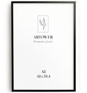 Holzrahmen für A2 (42 x 59,4 cm) - Schwarz