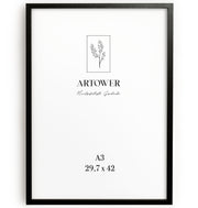 Bilderrahmen für A3 (29,7 x 42 cm) - Holz Schwarz