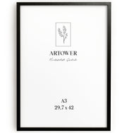 Holzrahmen für A3 (29,7 x 42 cm) - Schwarz