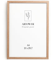 Holzrahmen für A4 (21 x 29,7 cm) - Natur Eiche