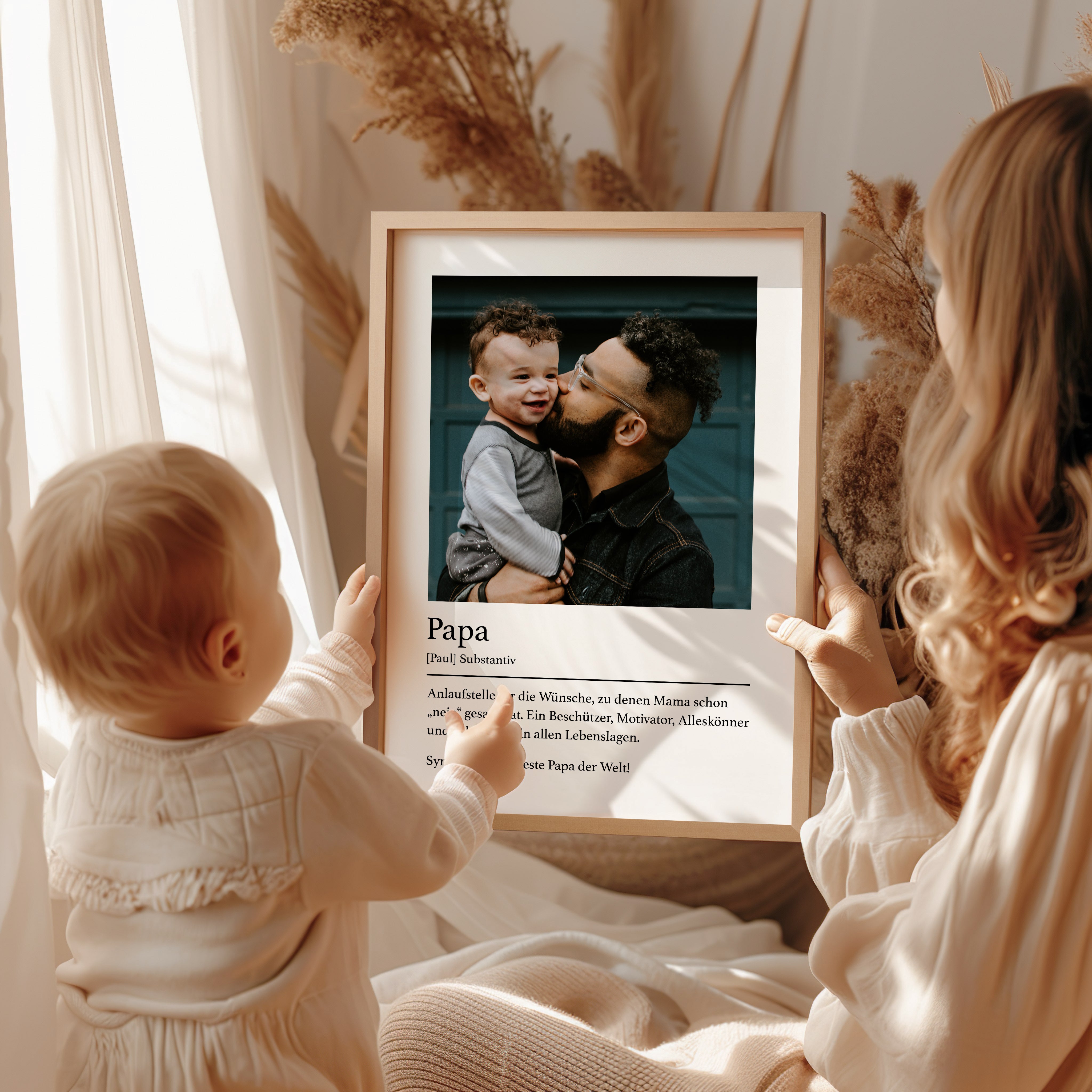 Personalisiertes Papa Geschenk – Definition Bild zum Vatertag, Geburtstag oder zu Weihnachten