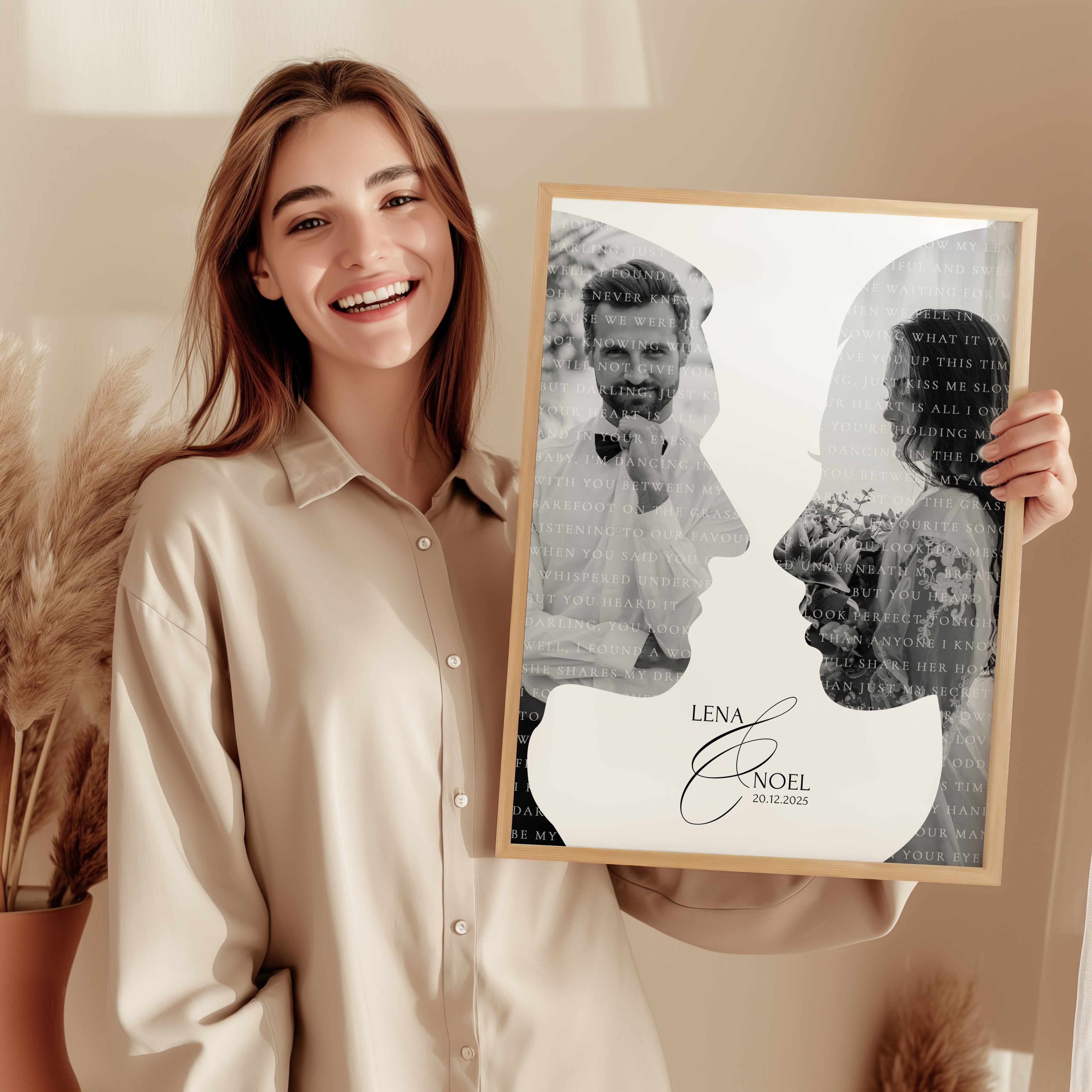 Personalisierter Song Poster – Geschenk zum Hochzeitstag oder Valentinstag