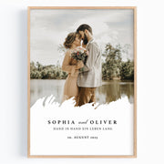 Hochzeitstag Geschenk Poster – Mit Foto & Spruch für Mann & Frau