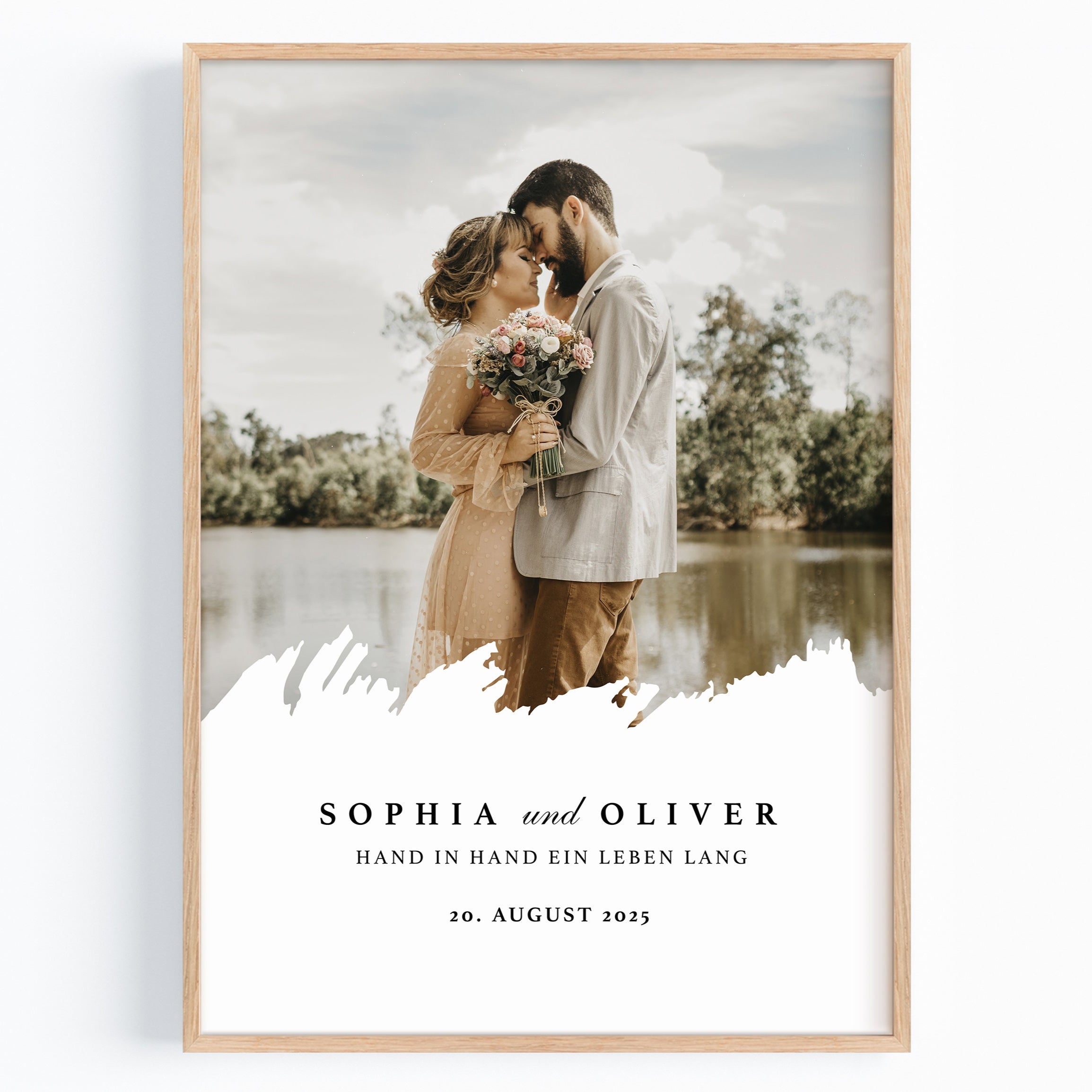 Hochzeitstag Geschenk Poster – Mit Foto & Spruch für Mann & Frau