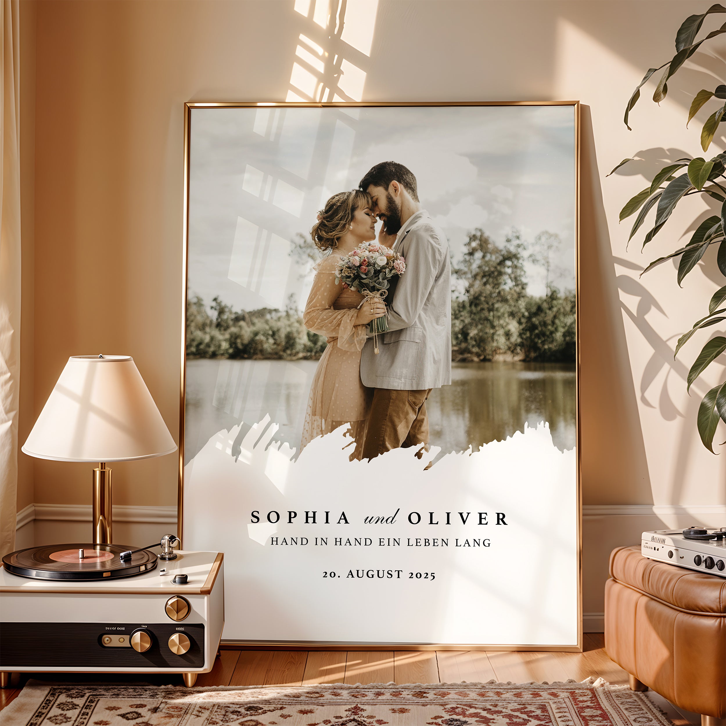 Hochzeitstag Geschenk Poster – Mit Foto & Spruch für Mann & Frau