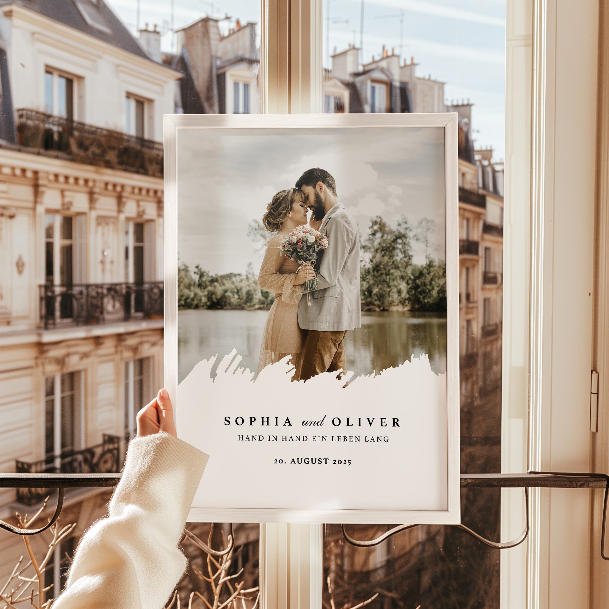 Hochzeitstag Geschenk Poster – Mit Foto & Spruch für Mann & Frau