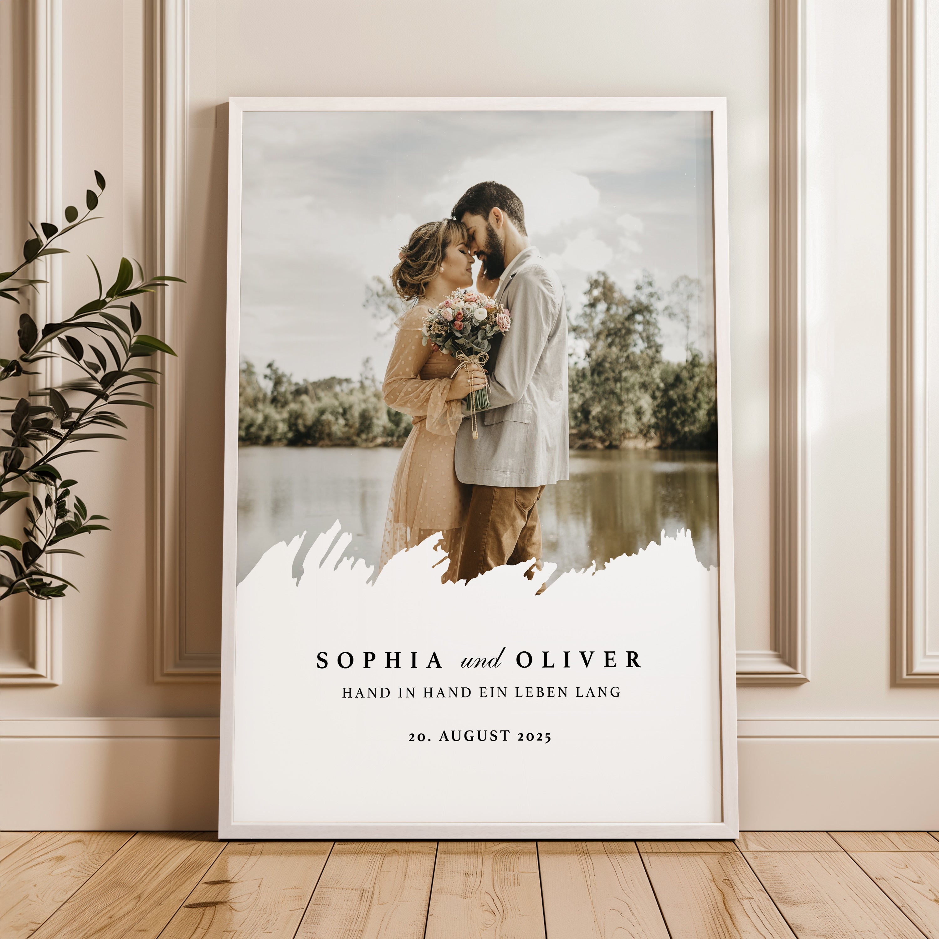 Hochzeitstag Geschenk Poster – Mit Foto & Spruch für Mann & Frau