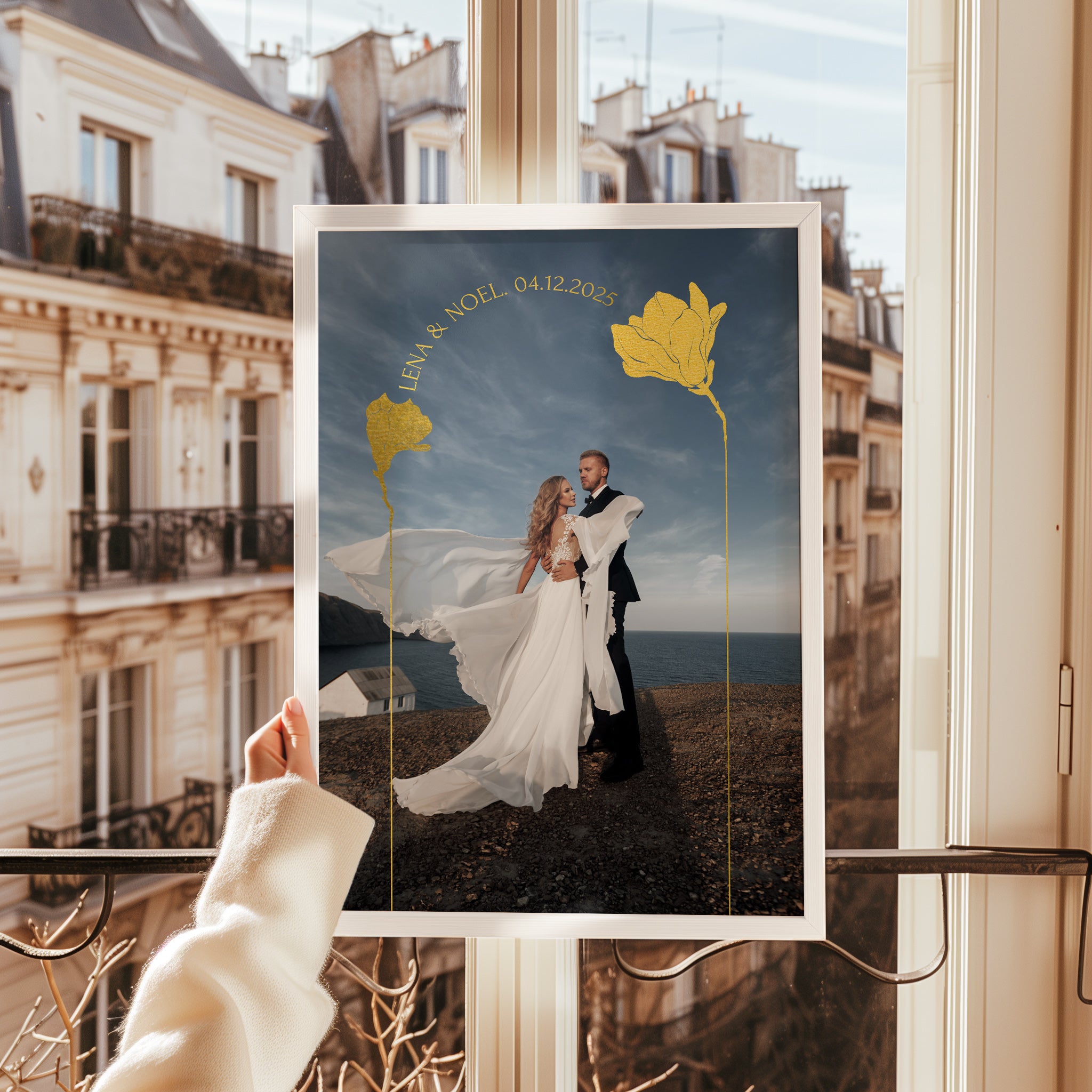 Personalisiertes Hochzeitstag Geschenk mit Foto für ihn & sie