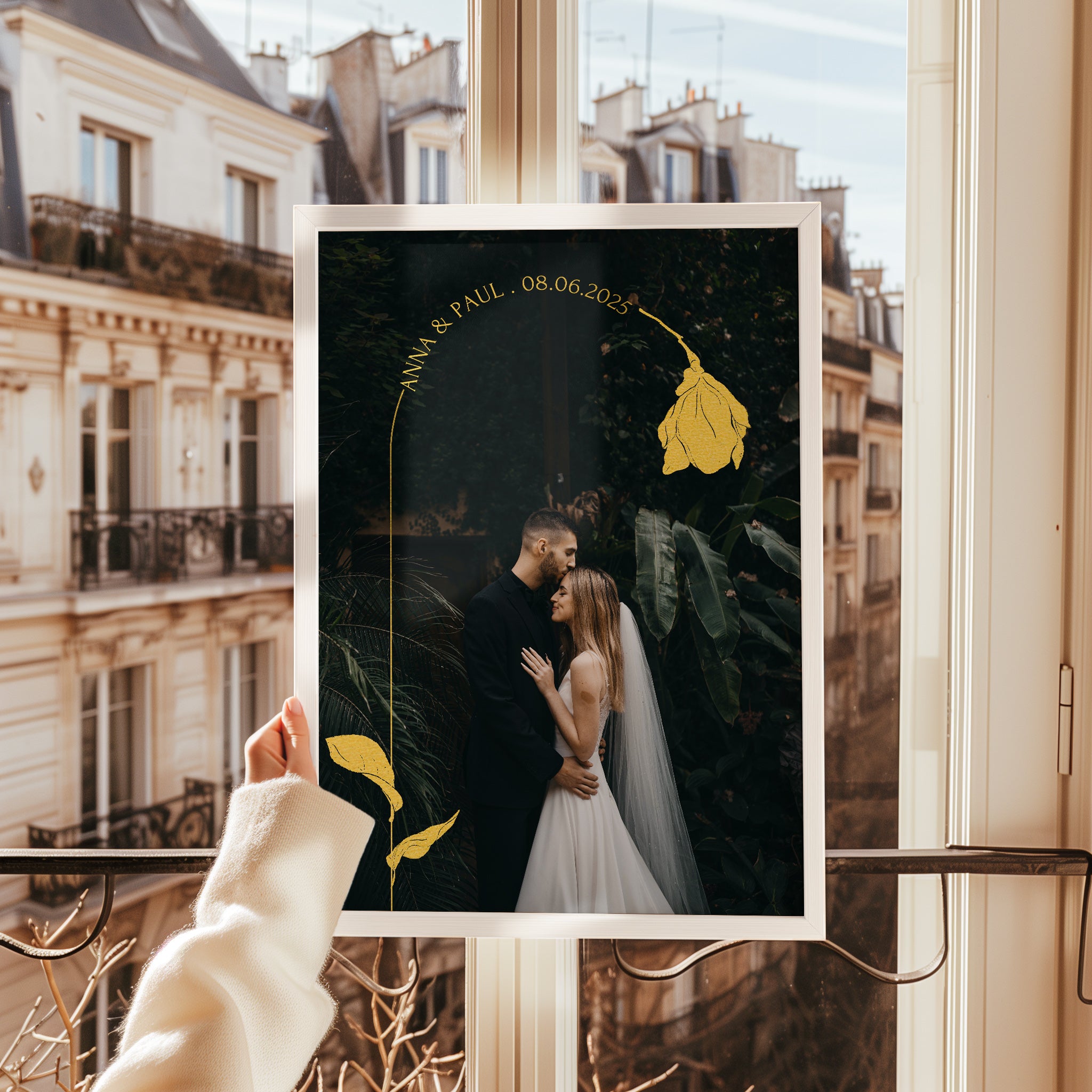 Hochzeitstag Geschenk personalisiert mit Foto für Mann oder Frau