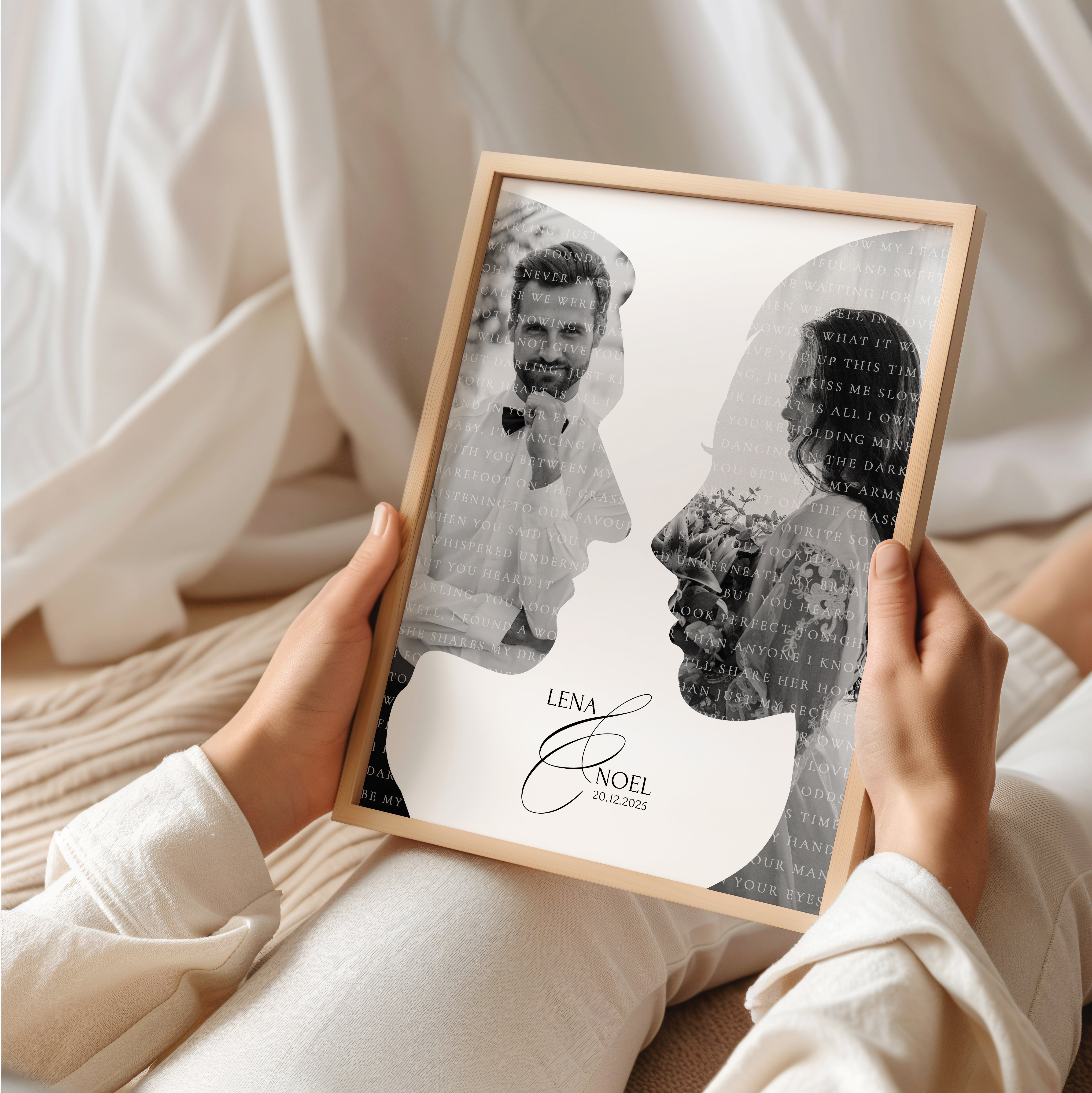Personalisierter Song Poster – Geschenk zum Hochzeitstag oder Valentinstag