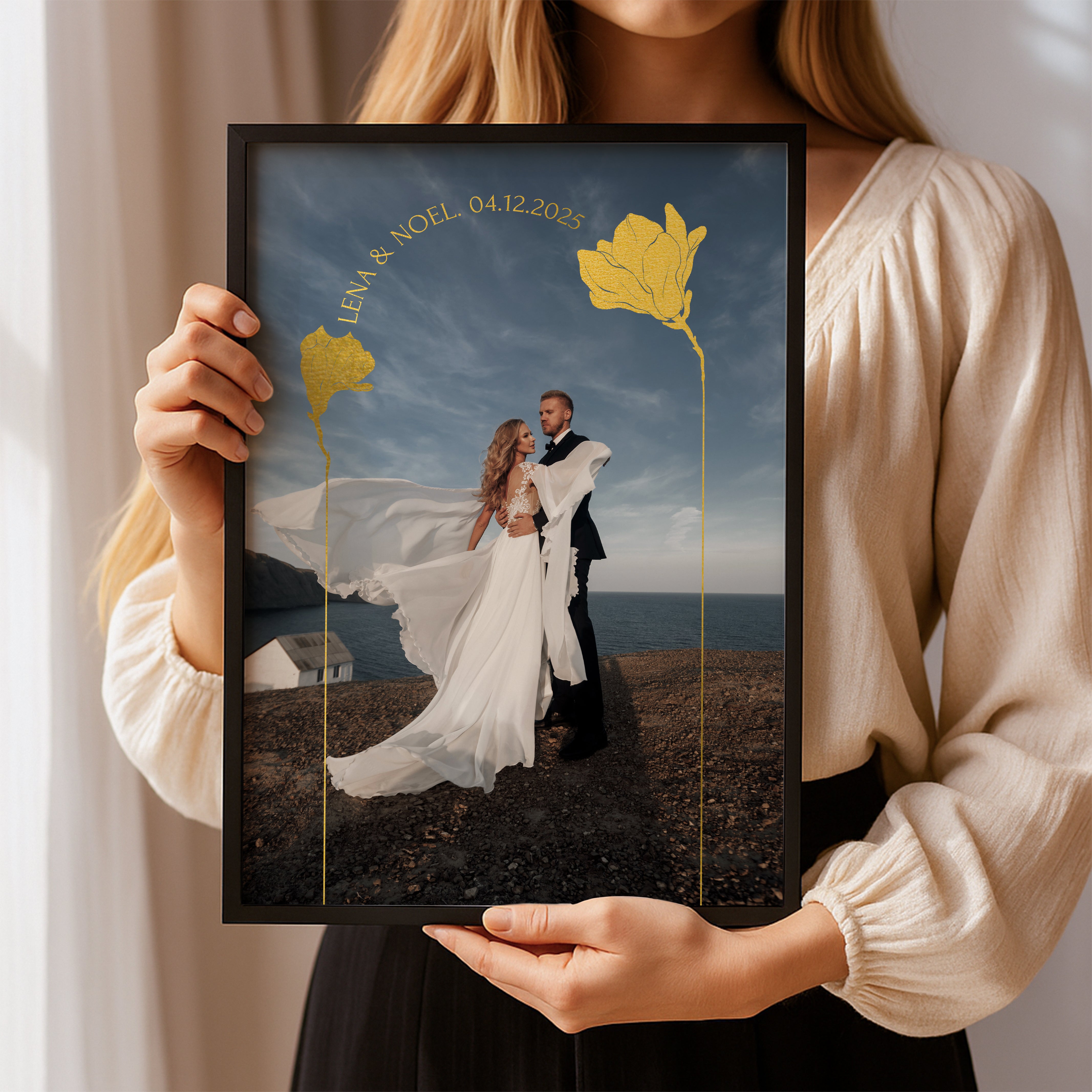 Personalisiertes Hochzeitstag Geschenk mit Foto für ihn & sie