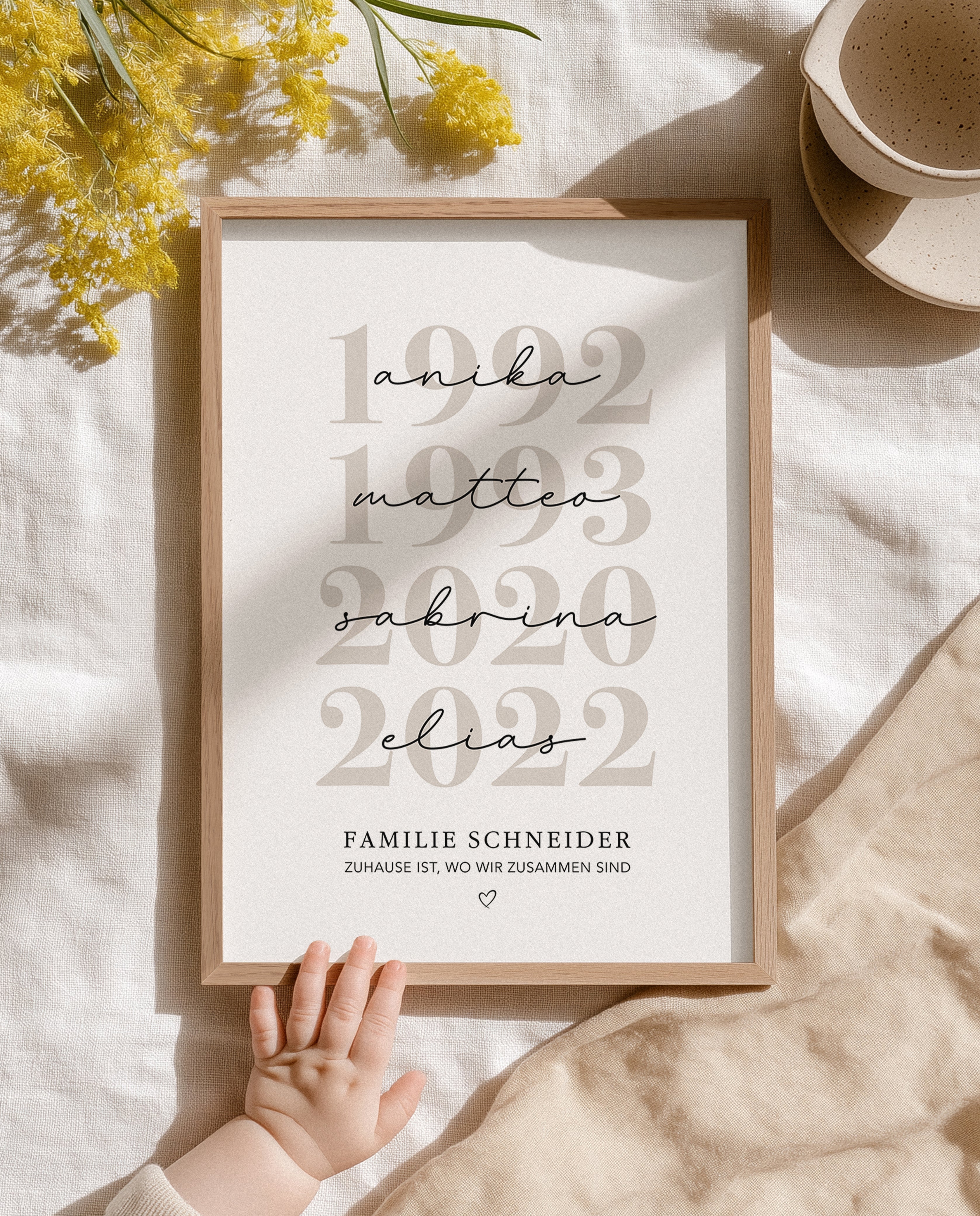 Bilderrahmen für 30 x 40 cm - Holz Natur Eiche