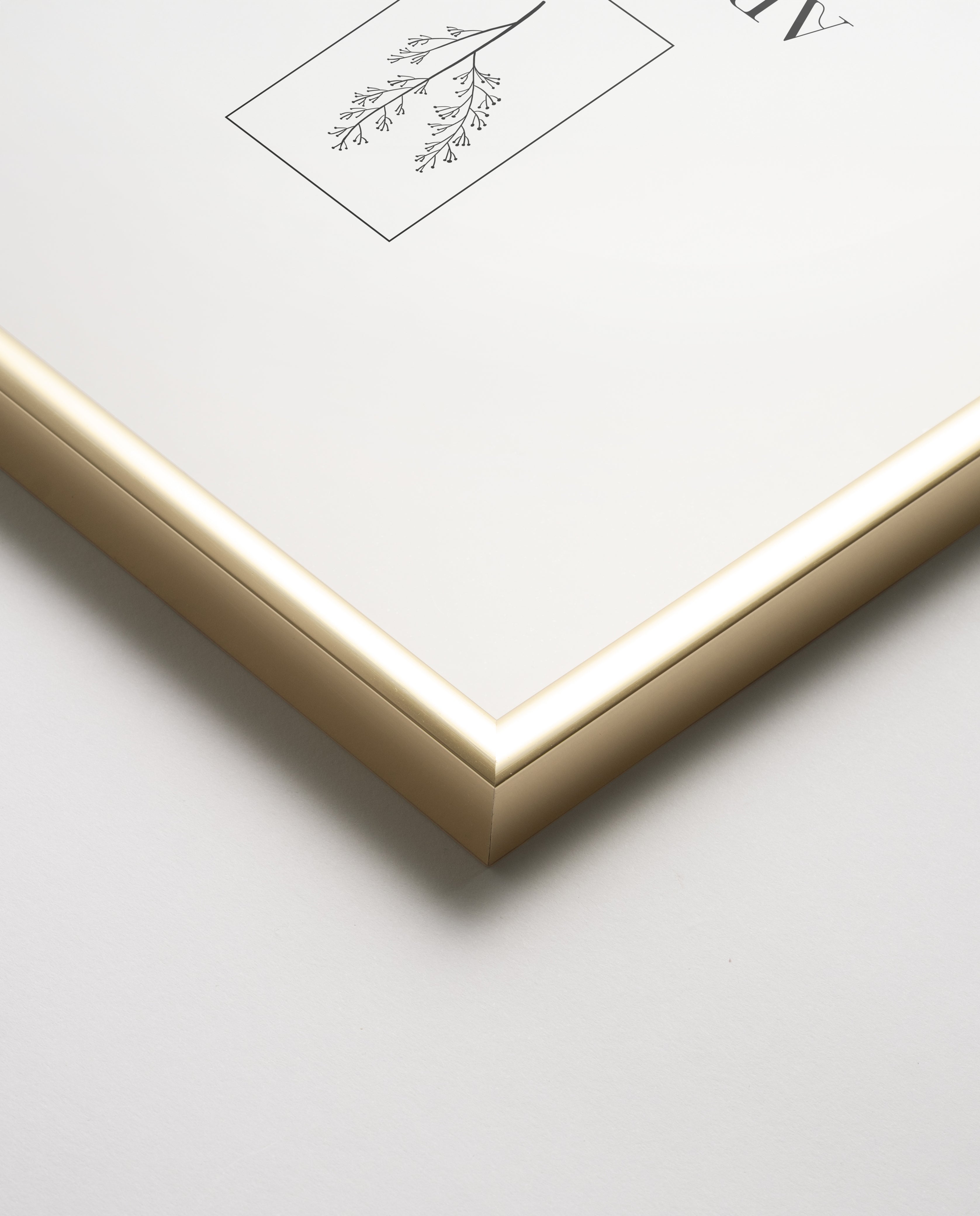 Bilderrahmen für A3 (29,7 x 42 cm) - Alu Gold