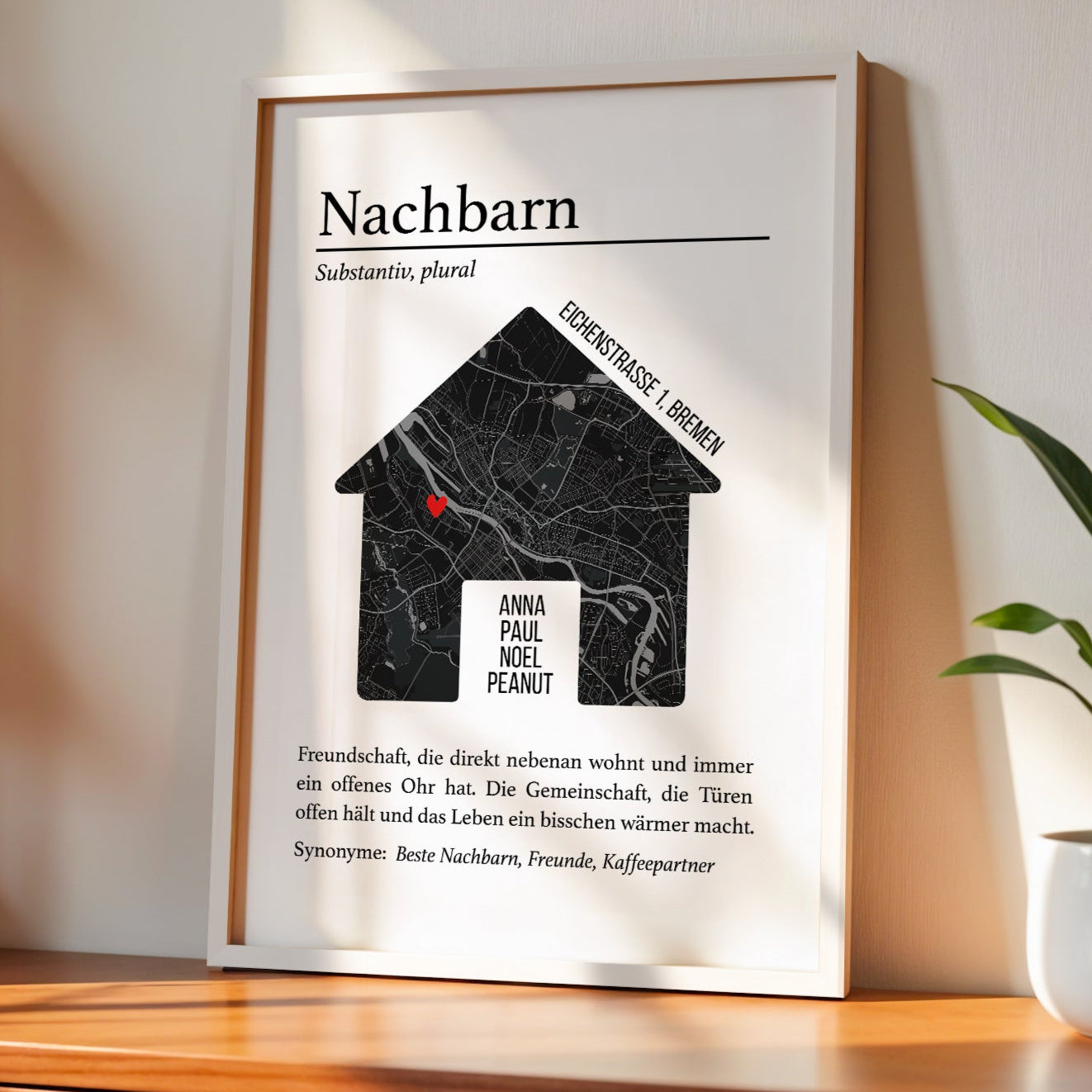 Lieblingsnachbarn Poster – Geschenk für Nachbarn