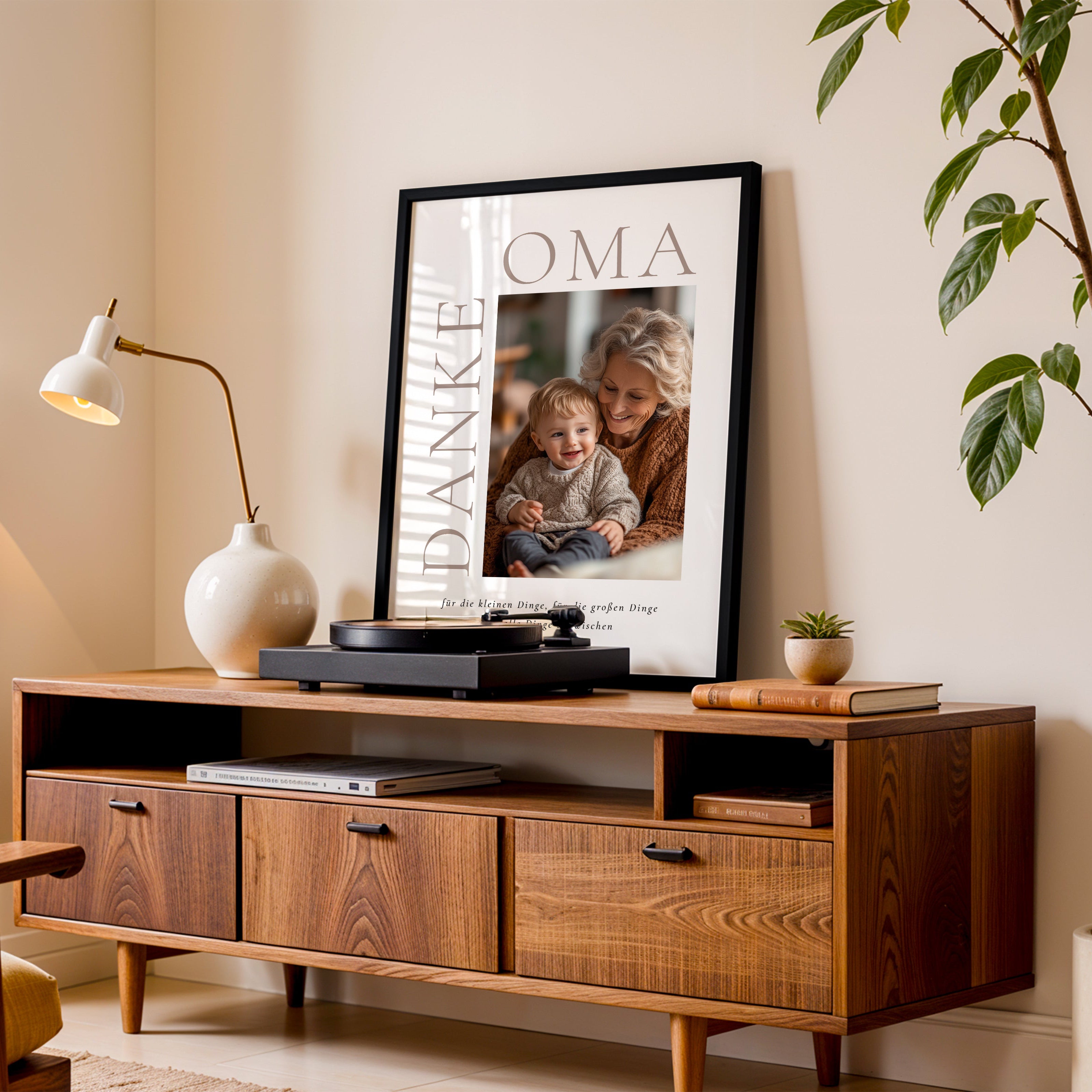 Personalisiertes Danke Oma Poster mit Foto – Geschenkidee für Muttertag & Geburtstag