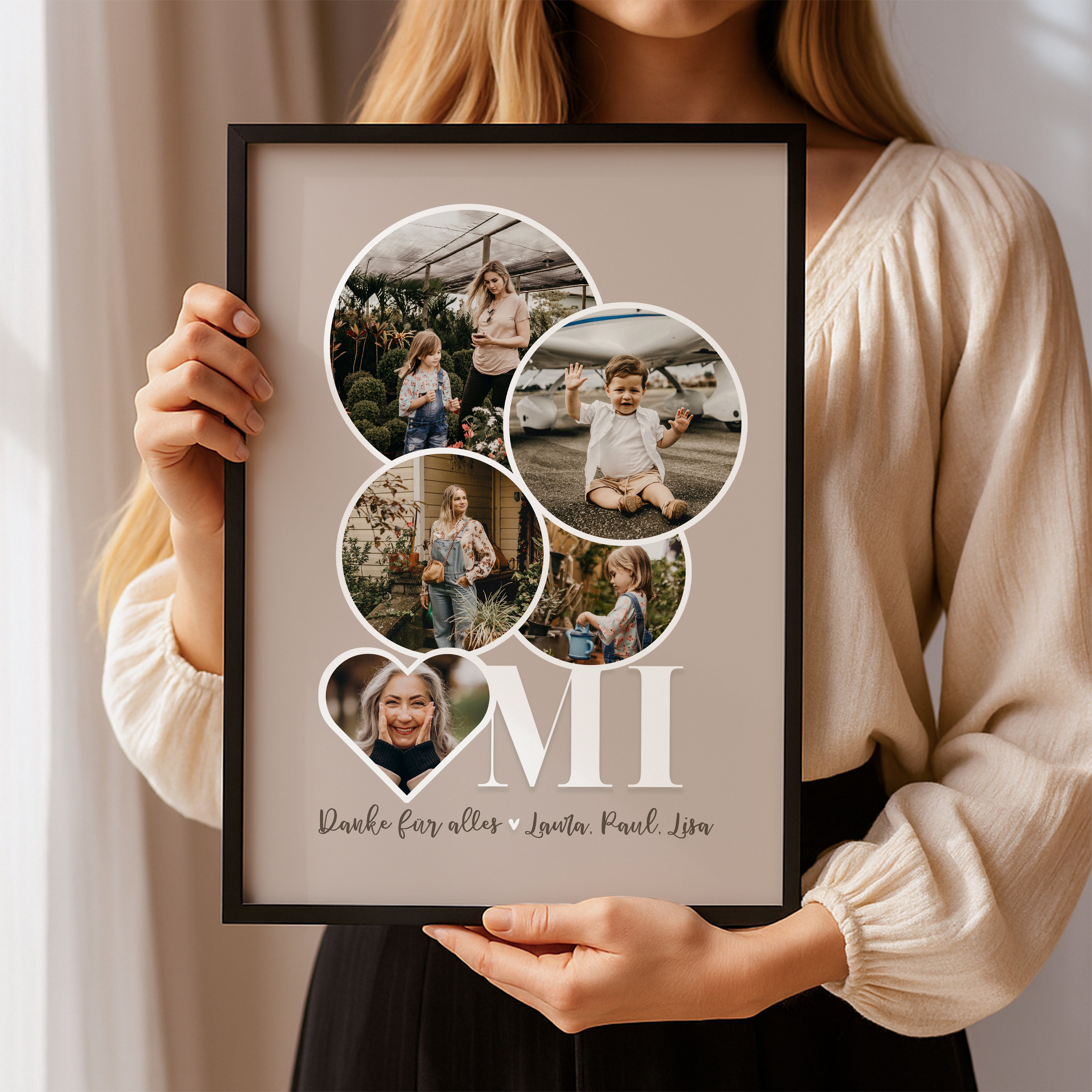 Poster Oma Danke für alles Fotocollage