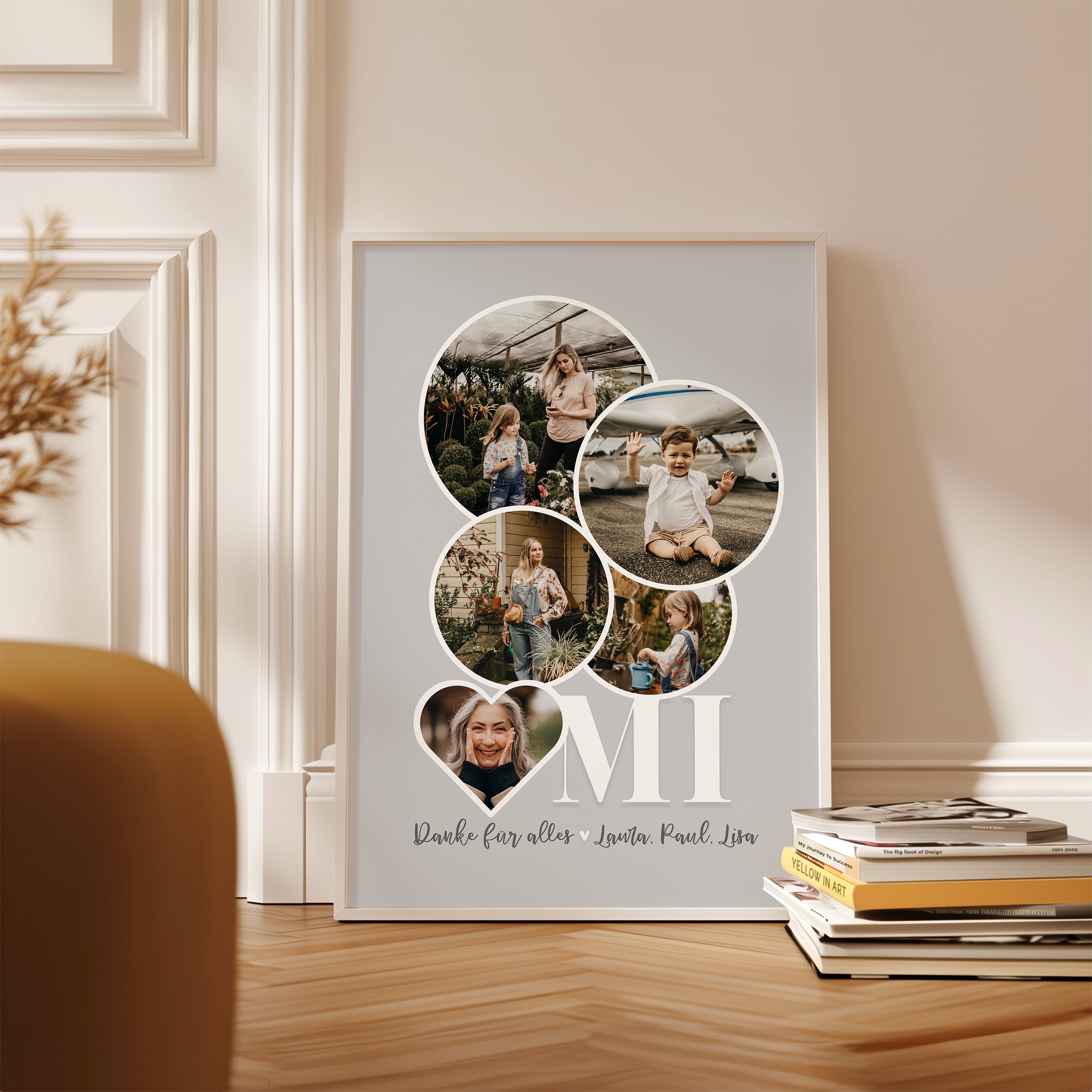 Oma Geschenk mit Fotos – Danke Poster zum Geburtstag & Muttertag