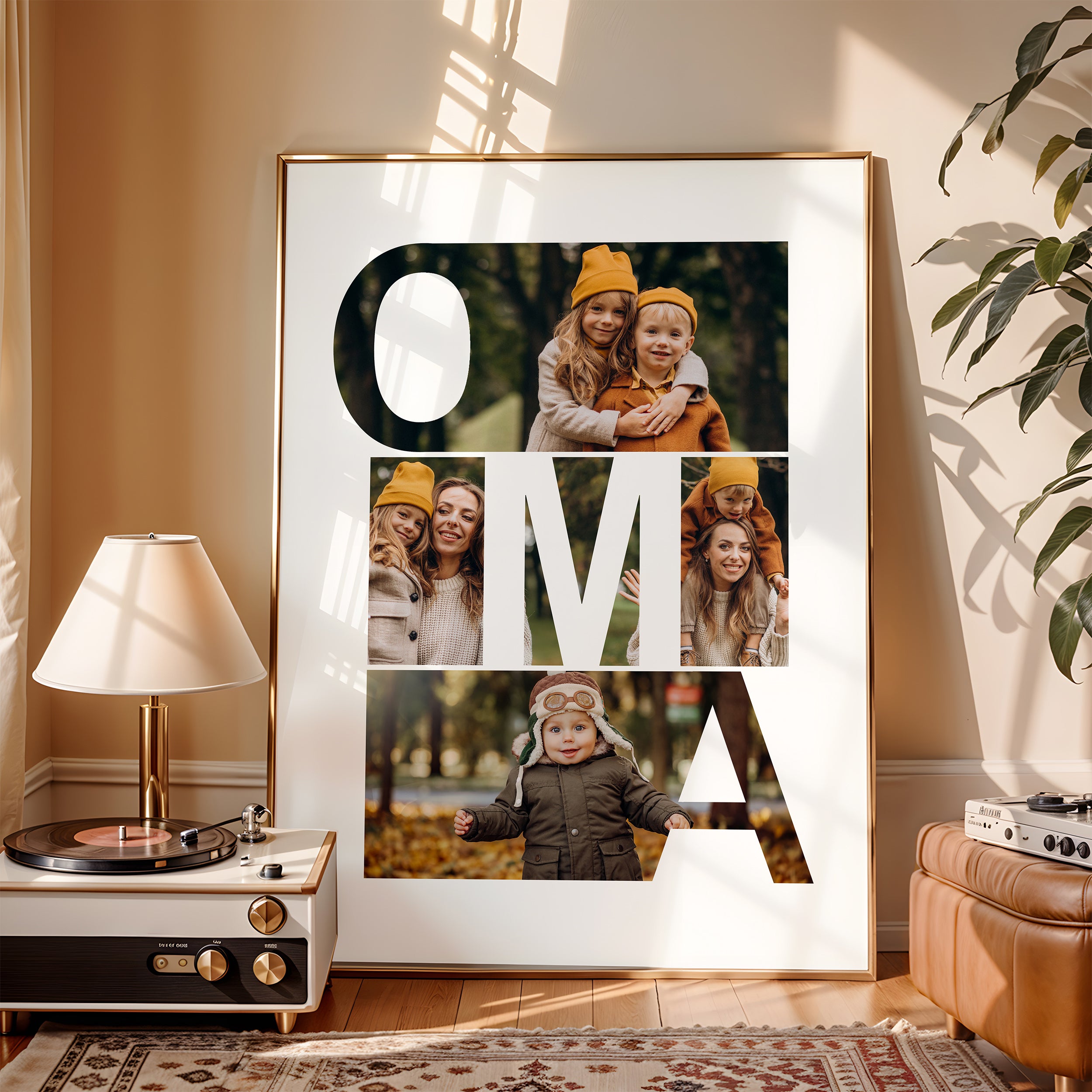 Oma Geschenk Geburtstag Weihnachten Muttertag – Foto Collage Poster