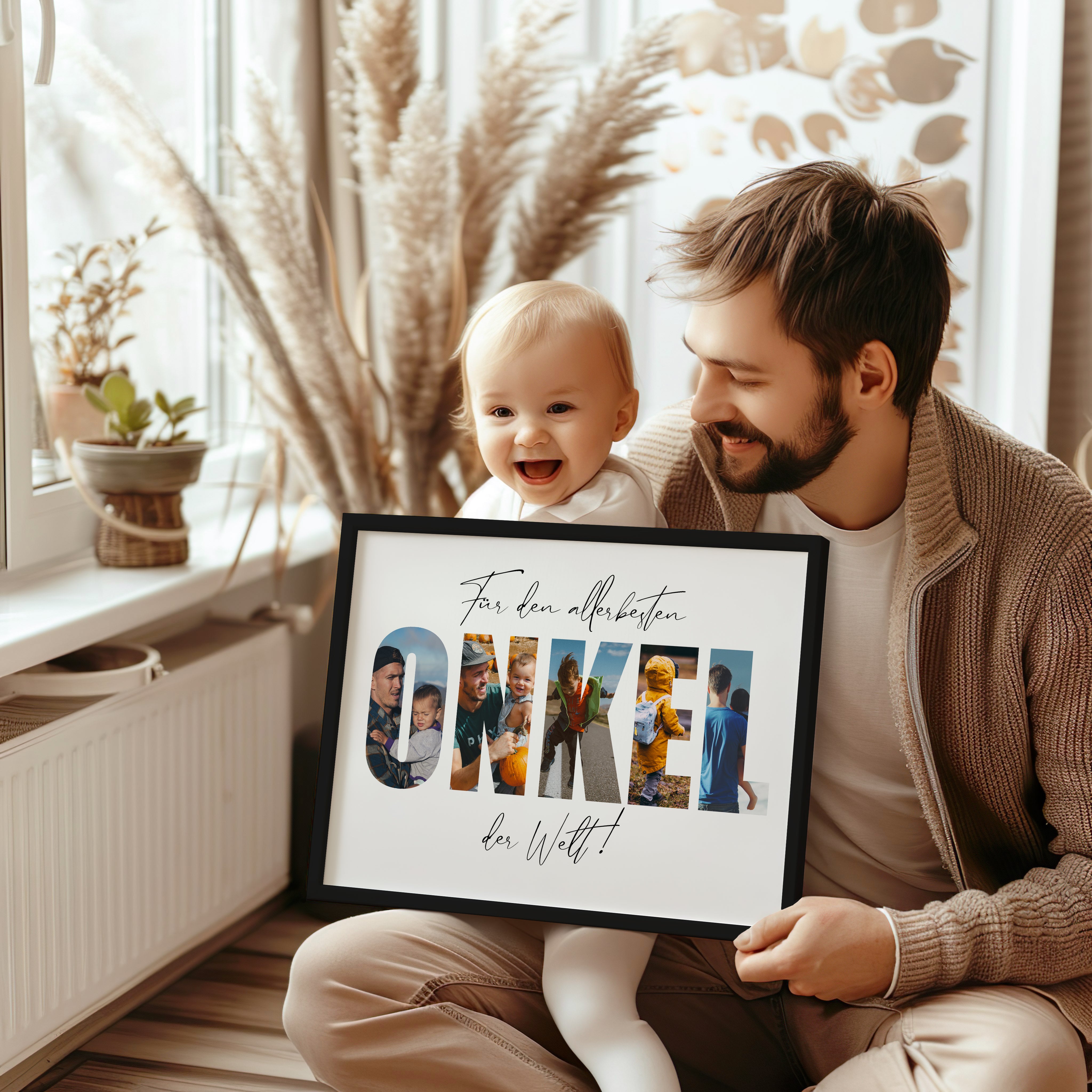 Onkel Foto Geschenk – Persönliches Bild zum Geburtstag oder Weihnachten