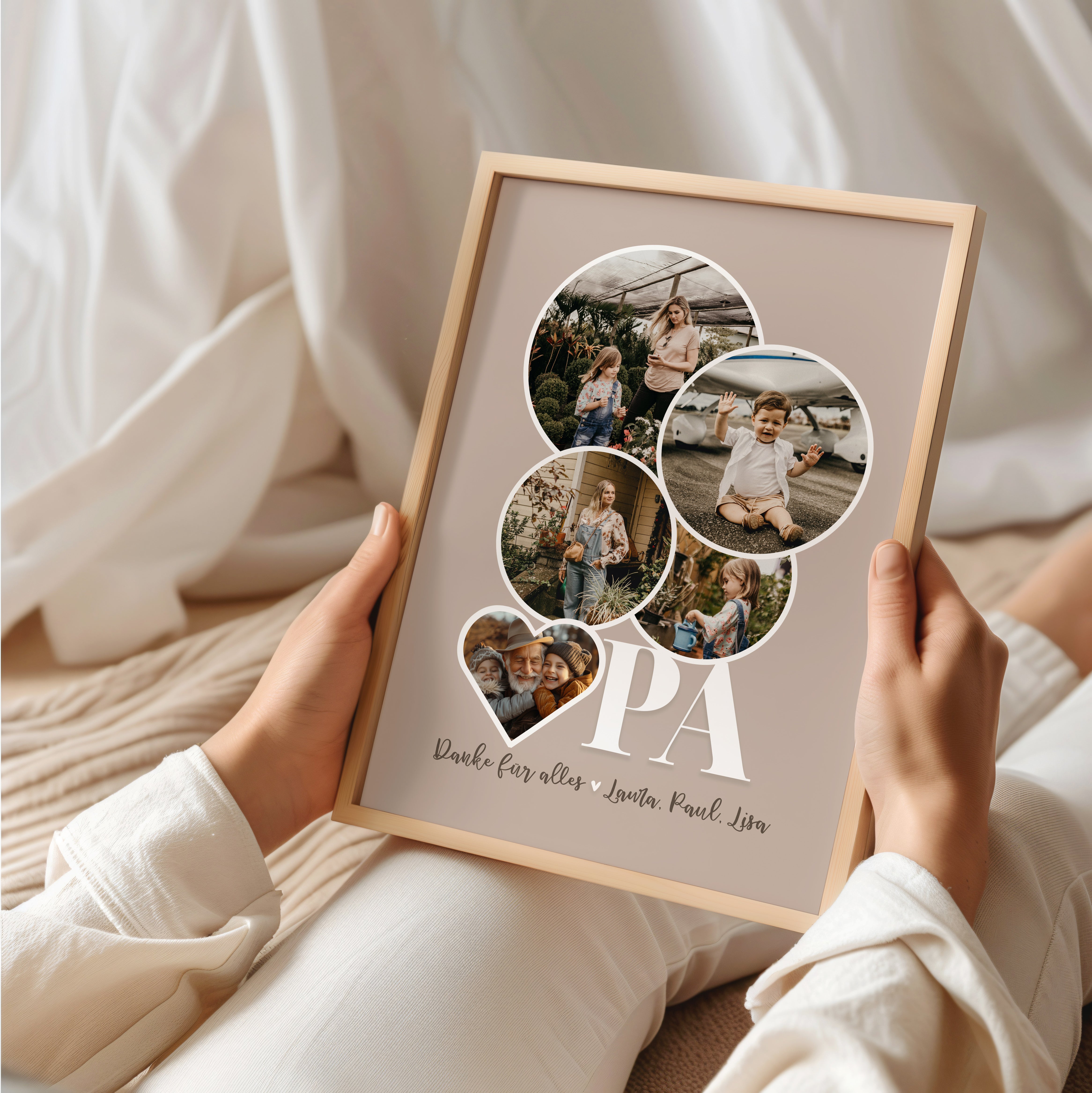 Opa Fotocollage – Persönliches Geschenk mit Liebe von den Enkeln