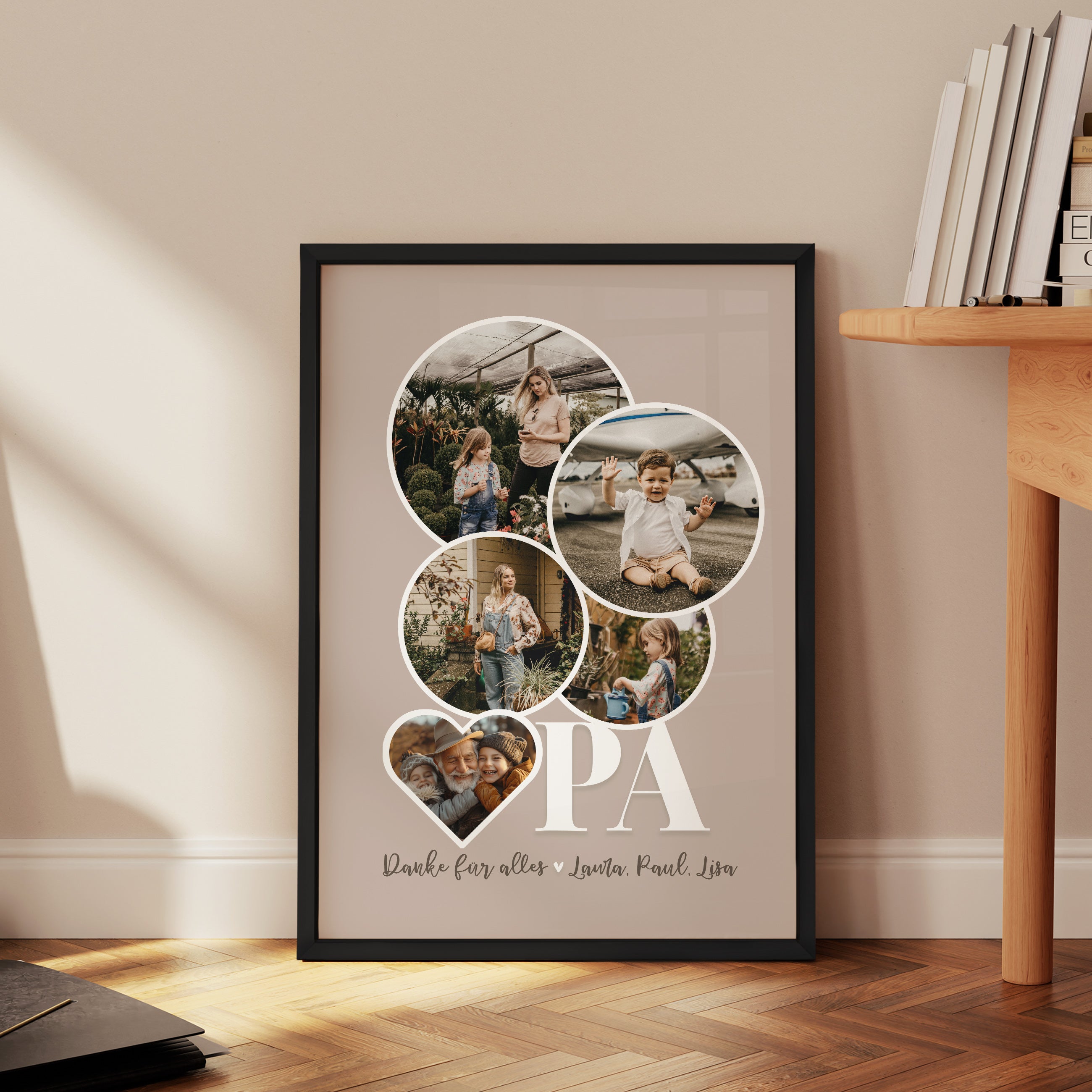 Opa Fotocollage – Persönliches Geschenk mit Liebe von den Enkeln