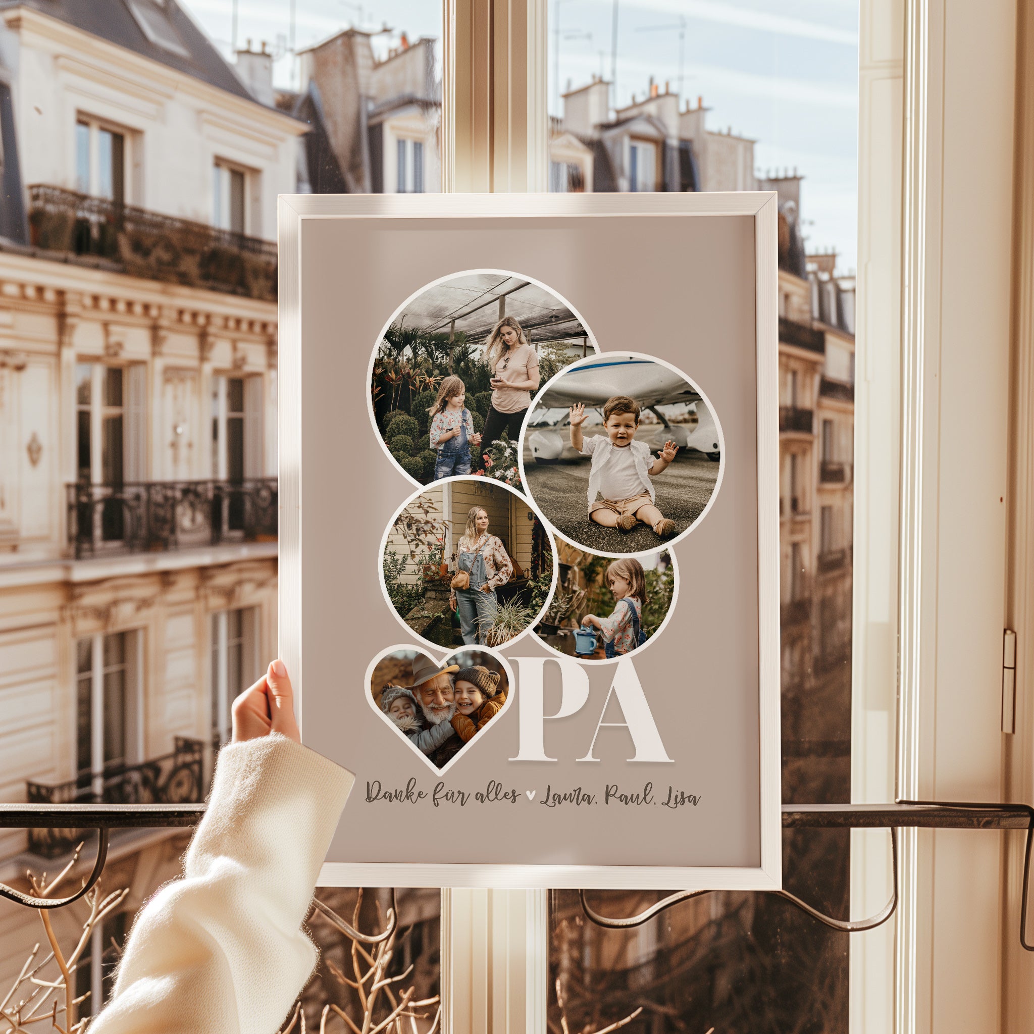 Opa Fotocollage – Persönliches Geschenk mit Liebe von den Enkeln