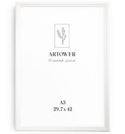 Bilderrahmen für A3 (29,7 x 42 cm) - Vintage Weiß