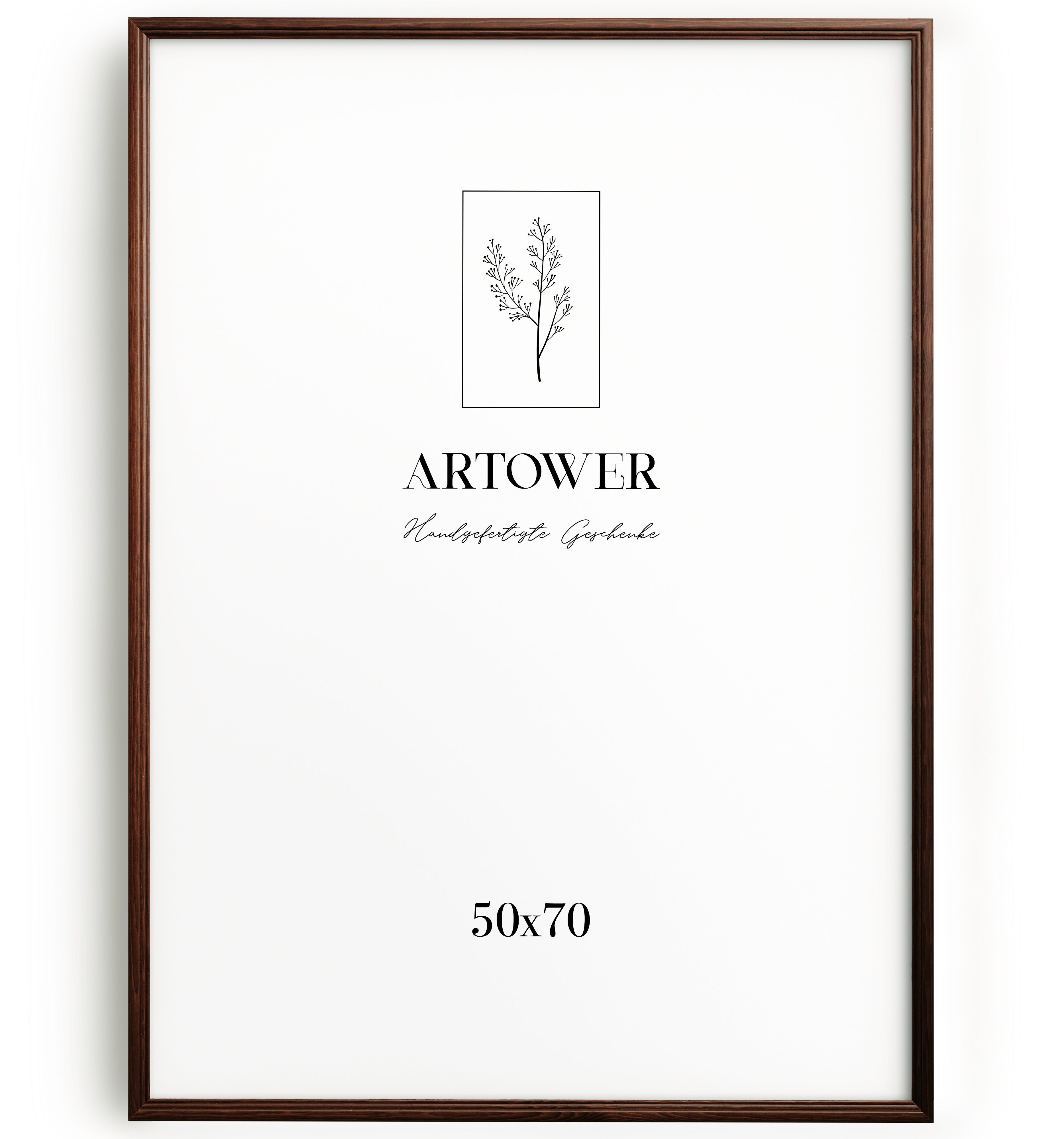 Bilderrahmen für 50 x 70 cm - Vintage Braun