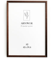 Bilderrahmen für A2 (42 x 59,4 cm) - Vintage Braun